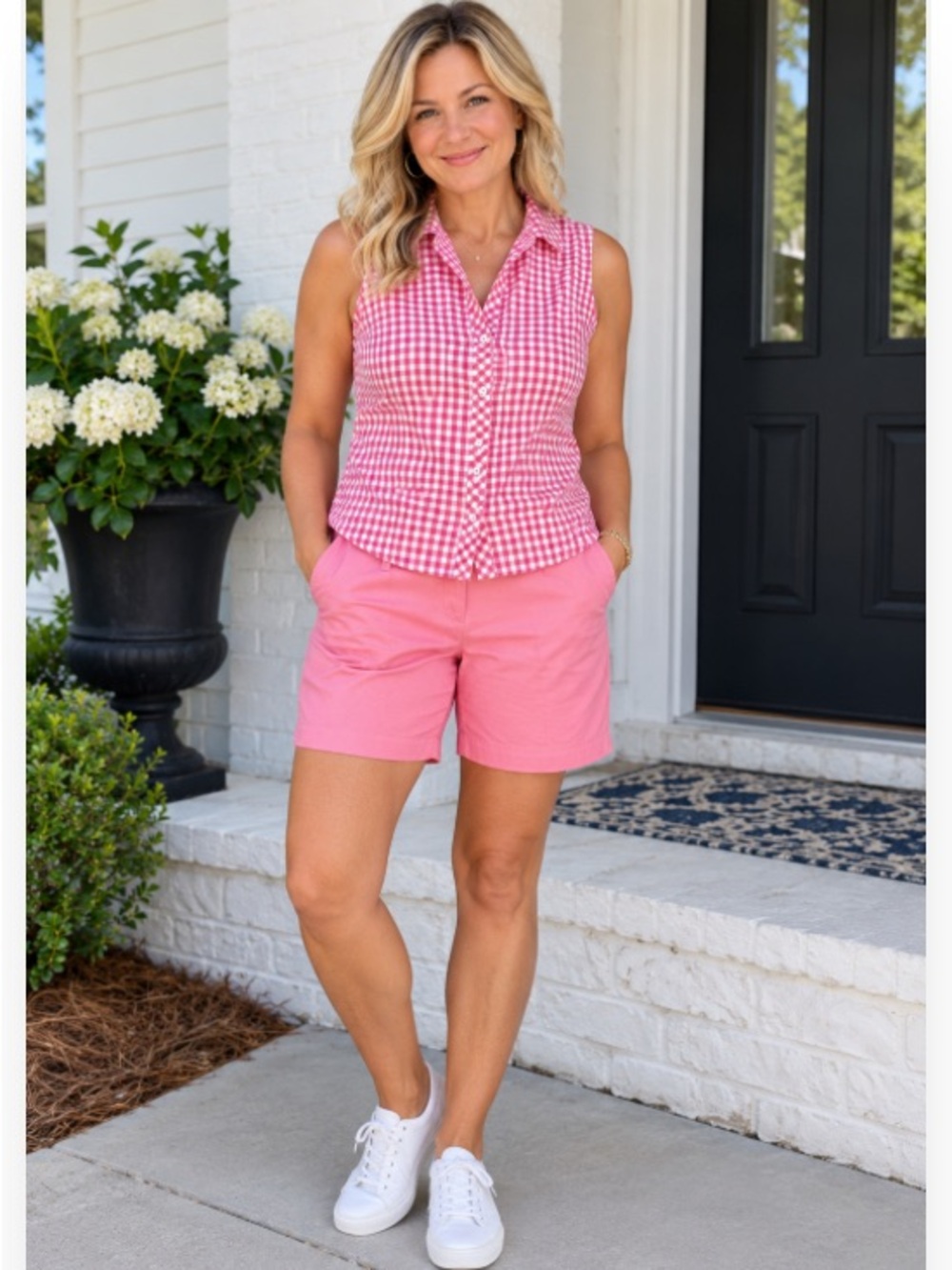 🔥2/$30 NWOT Talbots Women's Size 10 Coral Pink Bermuda Shorts